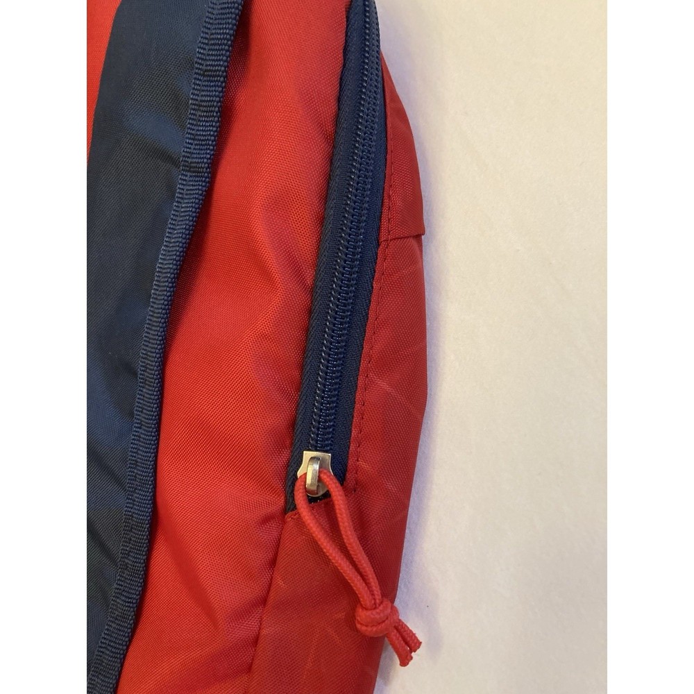Ozark Trail Red Navy Blue Geometric Pattern Small Hiking Daypack Backpack