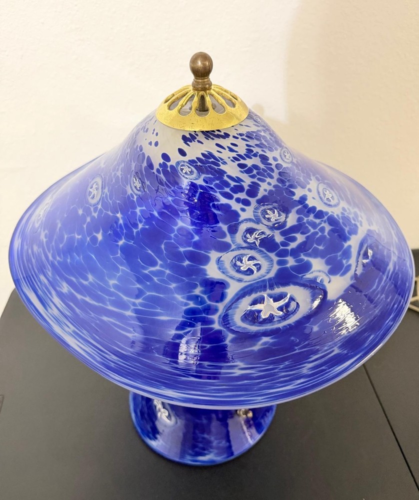 Nicholson table lamp blown glass
