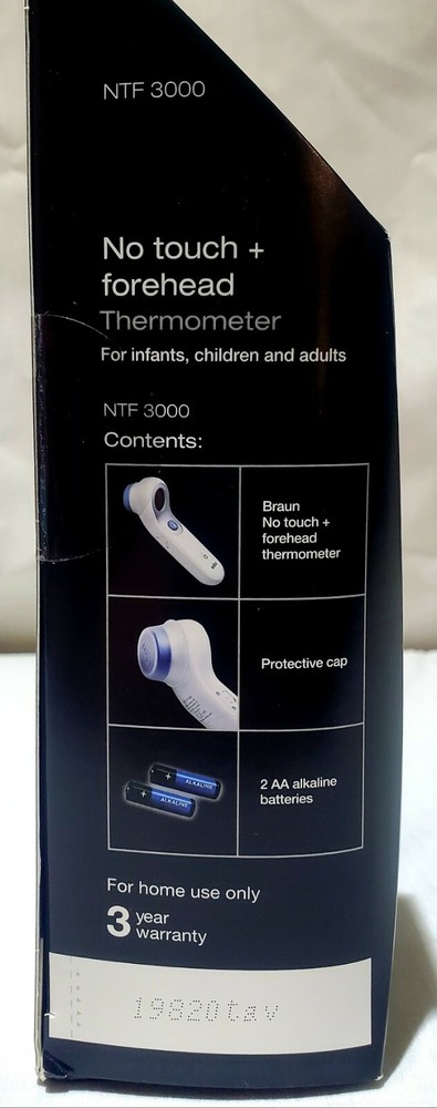 Braun No-Touch Forehead Digital Thermometer- Model NTF3000-NIB
