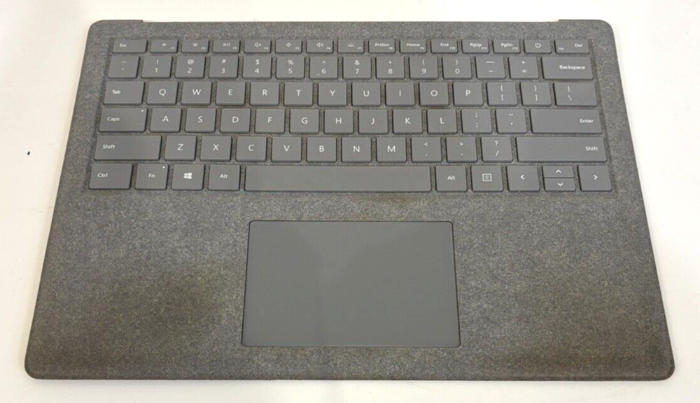 Microsoft Surface Laptop 1 / 2 1769 Palmrest Keyboard Touchpad Assembly Silver .