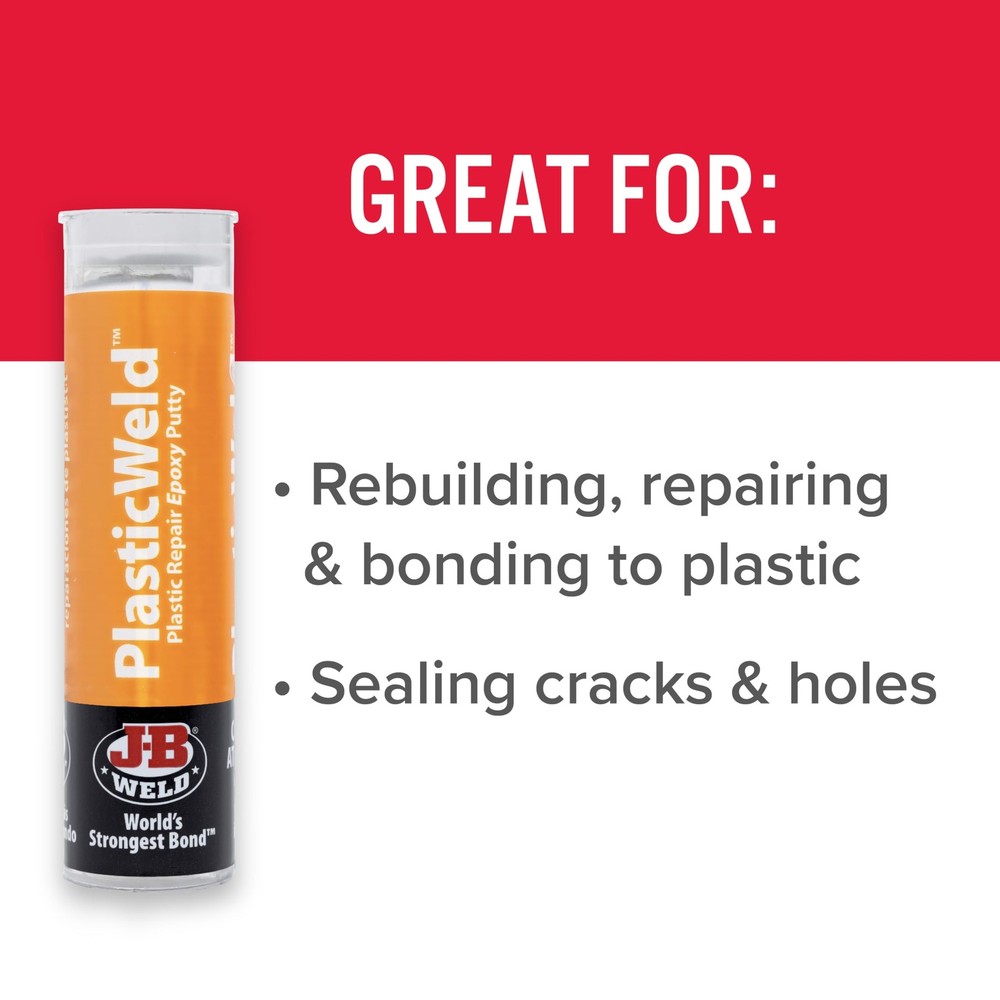 Plastic Repair Epoxy Putty 2 oz. - Strong Adhesive for Quick Fixes