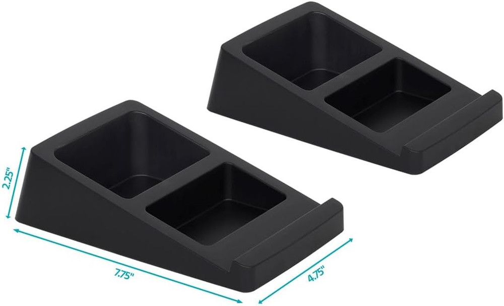Tilted Wedge Desktop Speaker Stands for Medium Sized Speakers, Speaker Riser, An