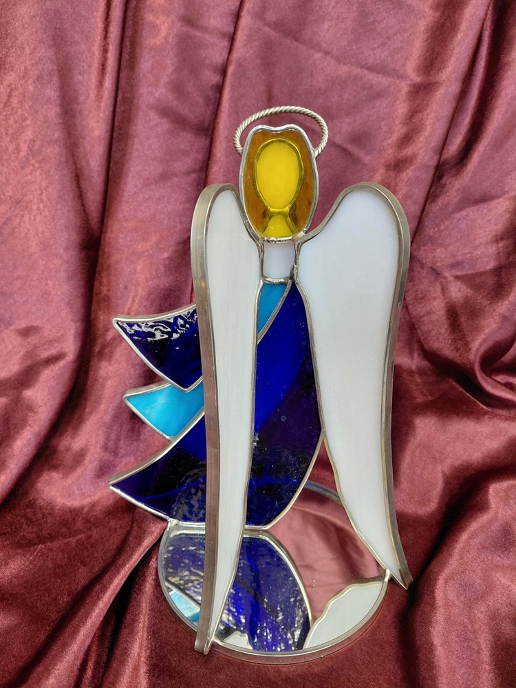 Stained Glass Angel 10"