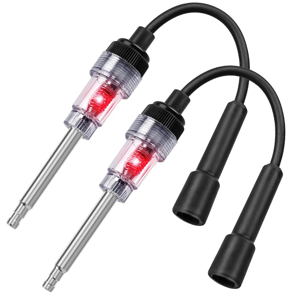 2PCS Inline Spark Plug Testers, Small Armature Diagnostic Detector Tool, Igni...