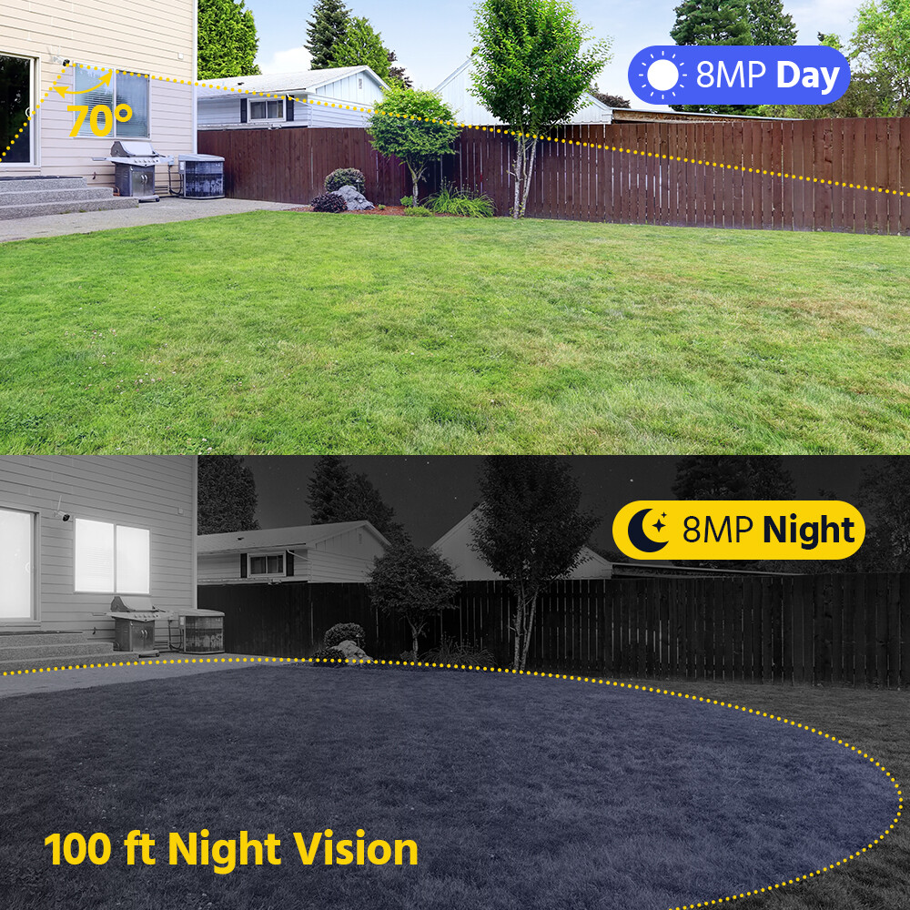 ANNKE 16CH NVR 4K Wireless Security Camera System Two Way Audio Human Detection