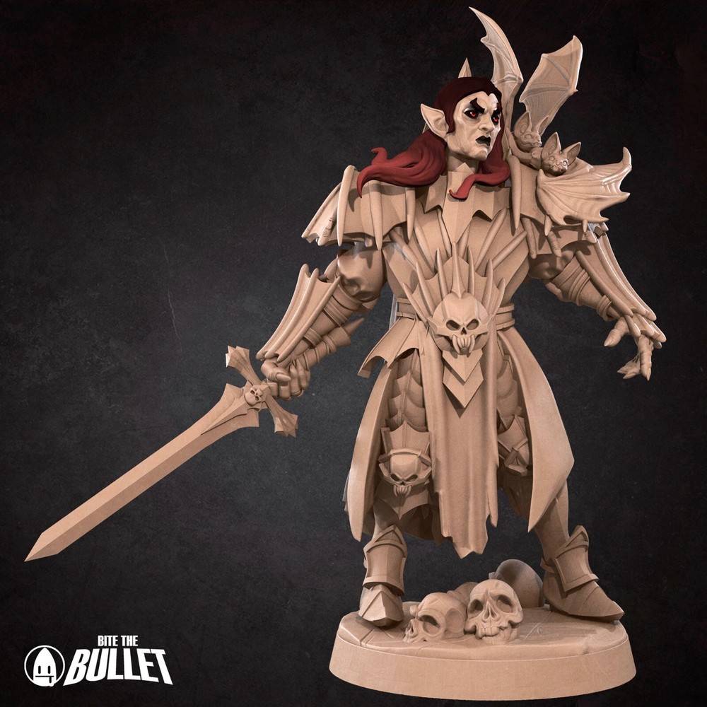 Vampire Necromancer - Armoured Warrior - Bite the Bullet - Dungeons and Dragons