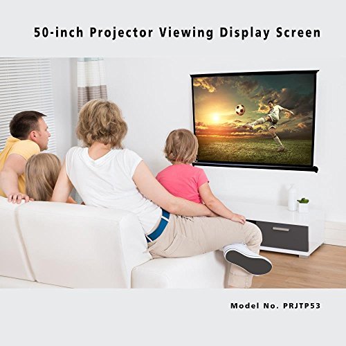 Pyle PRJTP53 40'' x 30'' Mobile Pull-Out Style Portable Projector Screen