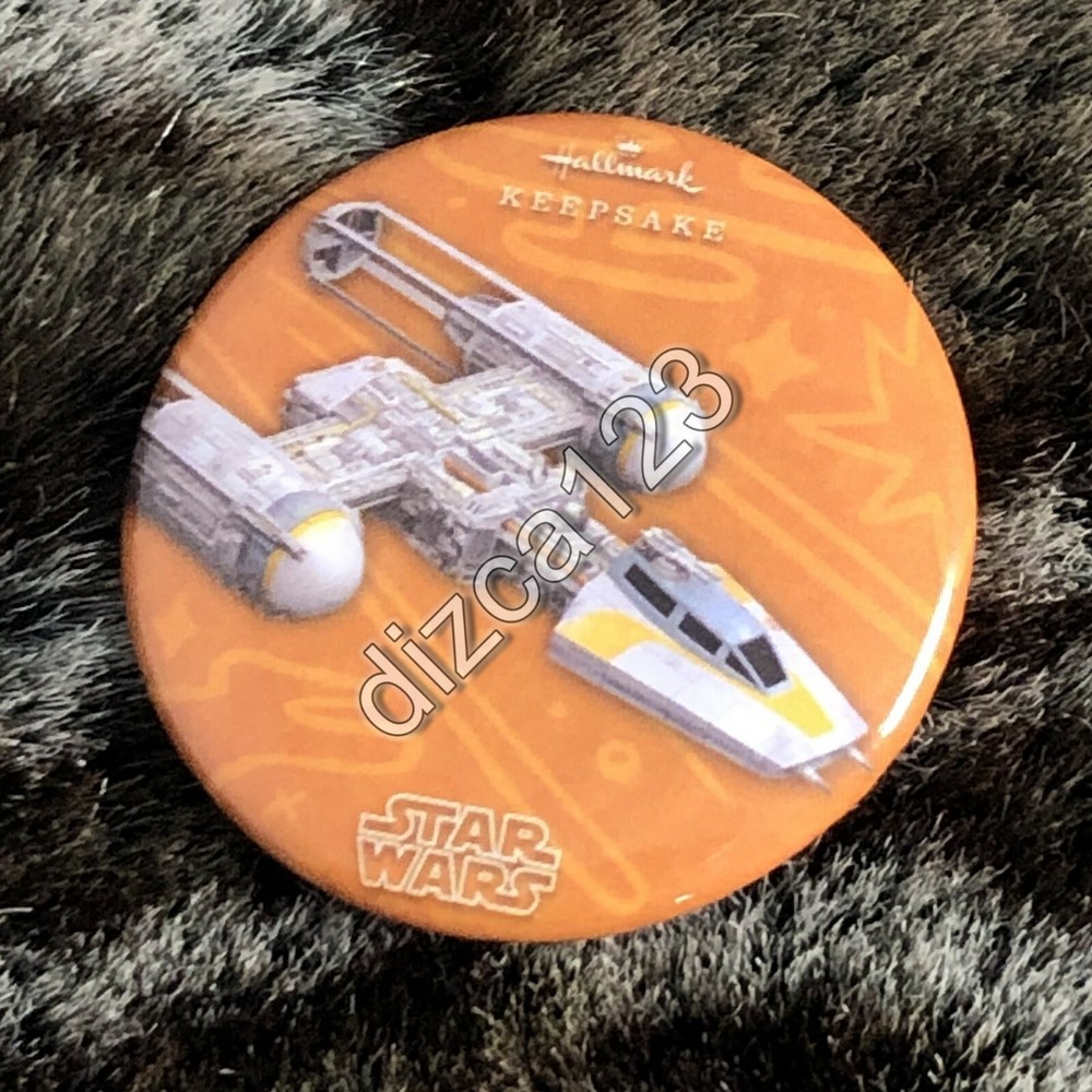 Button SDCC Comic Con Hallmark Star Wars Y Wing Keepsake Button