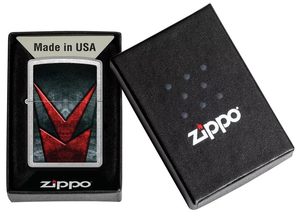 Zippo Metallic Pattern Design Street Chrome 46163