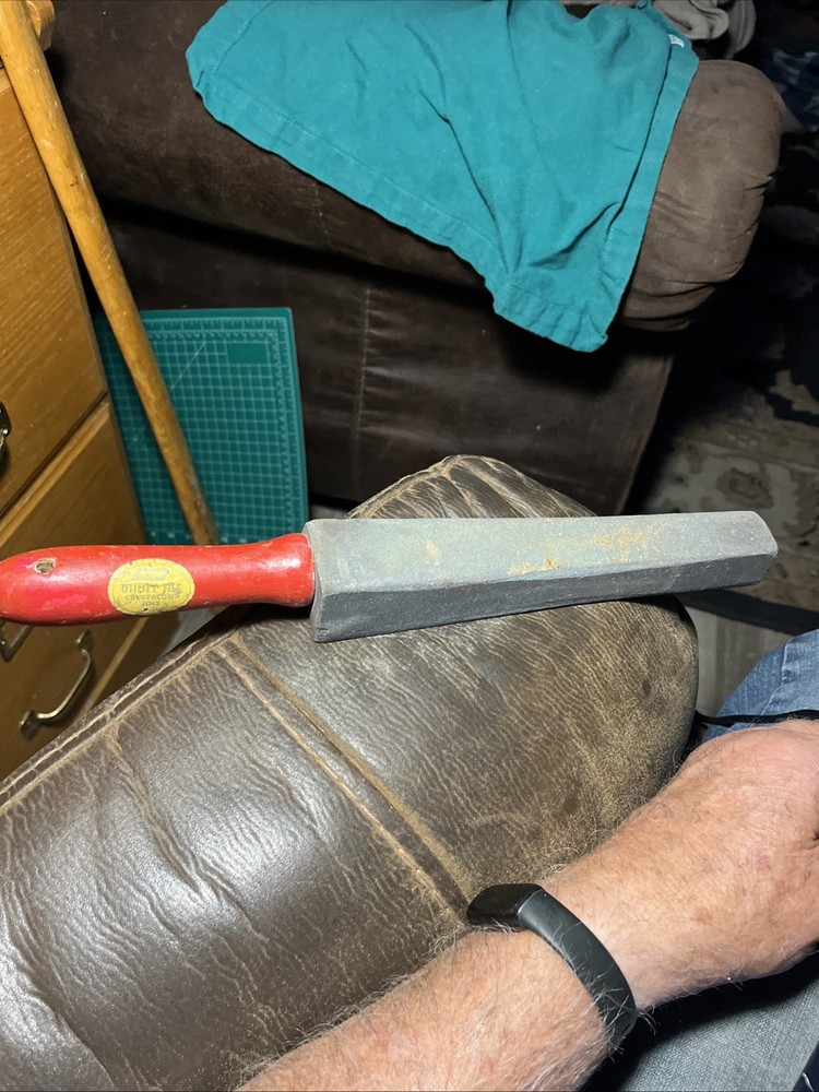 Norton 14" Sharpening File Coarse Red Handle JD-2