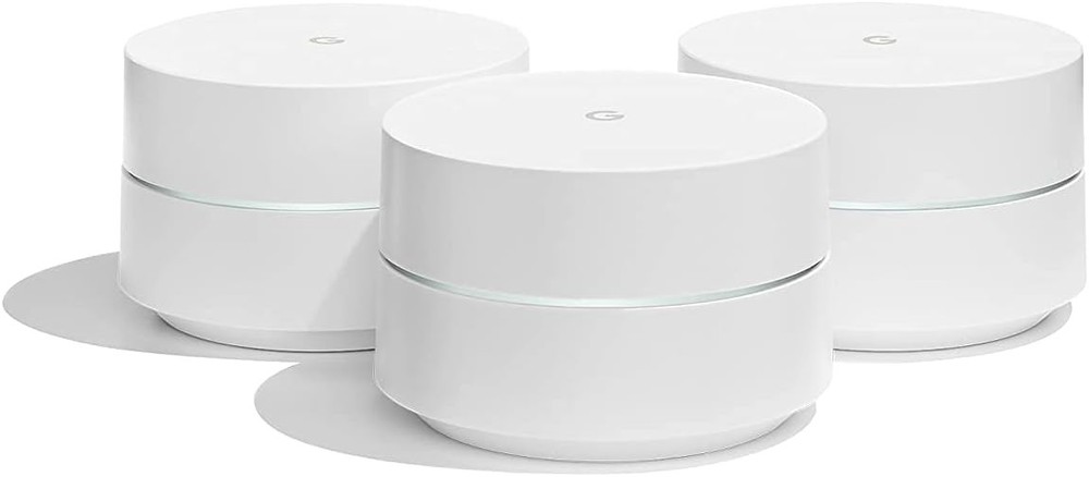 Google WiFi system, 3-Pack -(NLS-1304-25) White-GA3A00441-A08