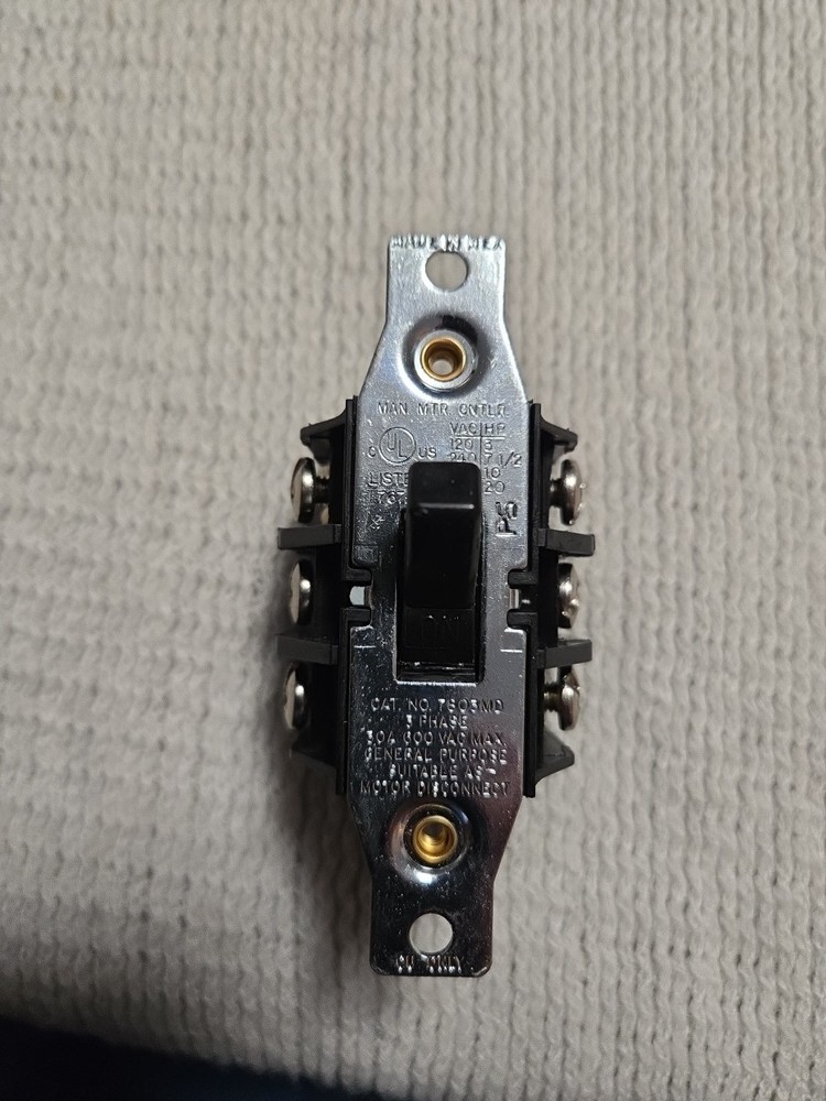 Legrand, 7803-MD, Manual Controller Switch, 3-Phase, 30a, 600v, 20HP