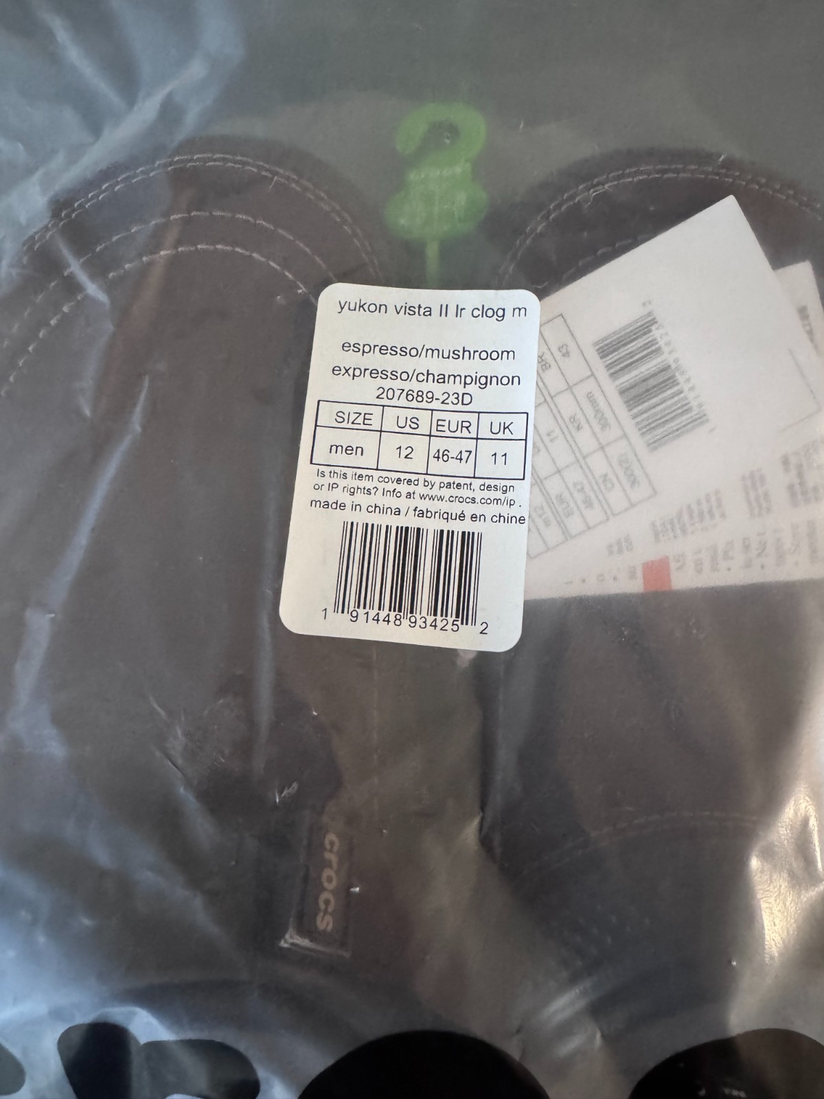 Crocs Men’s Classic Yukon Vista II Clog Slip-on Casual Sandals -US Size 12 | NEW