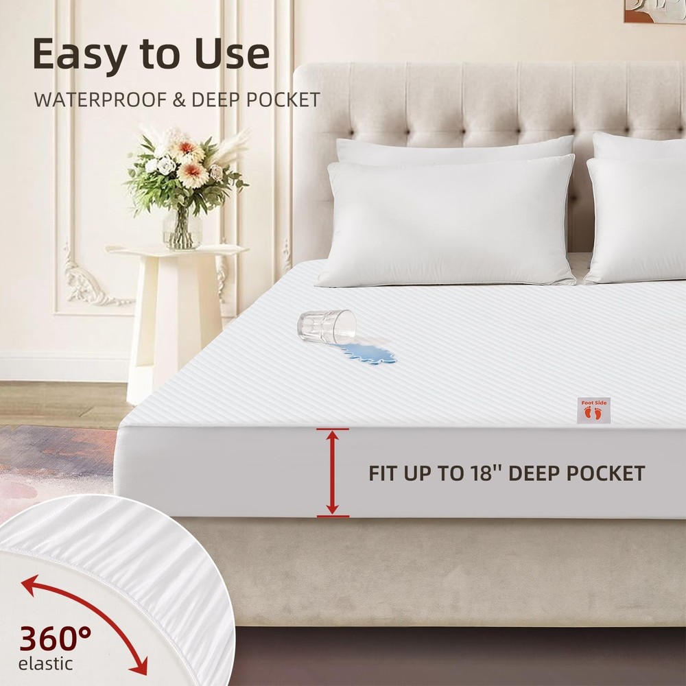 Waterproof Heated Mattress Pad, ETL Certified Bed Warmer with Memory Function...