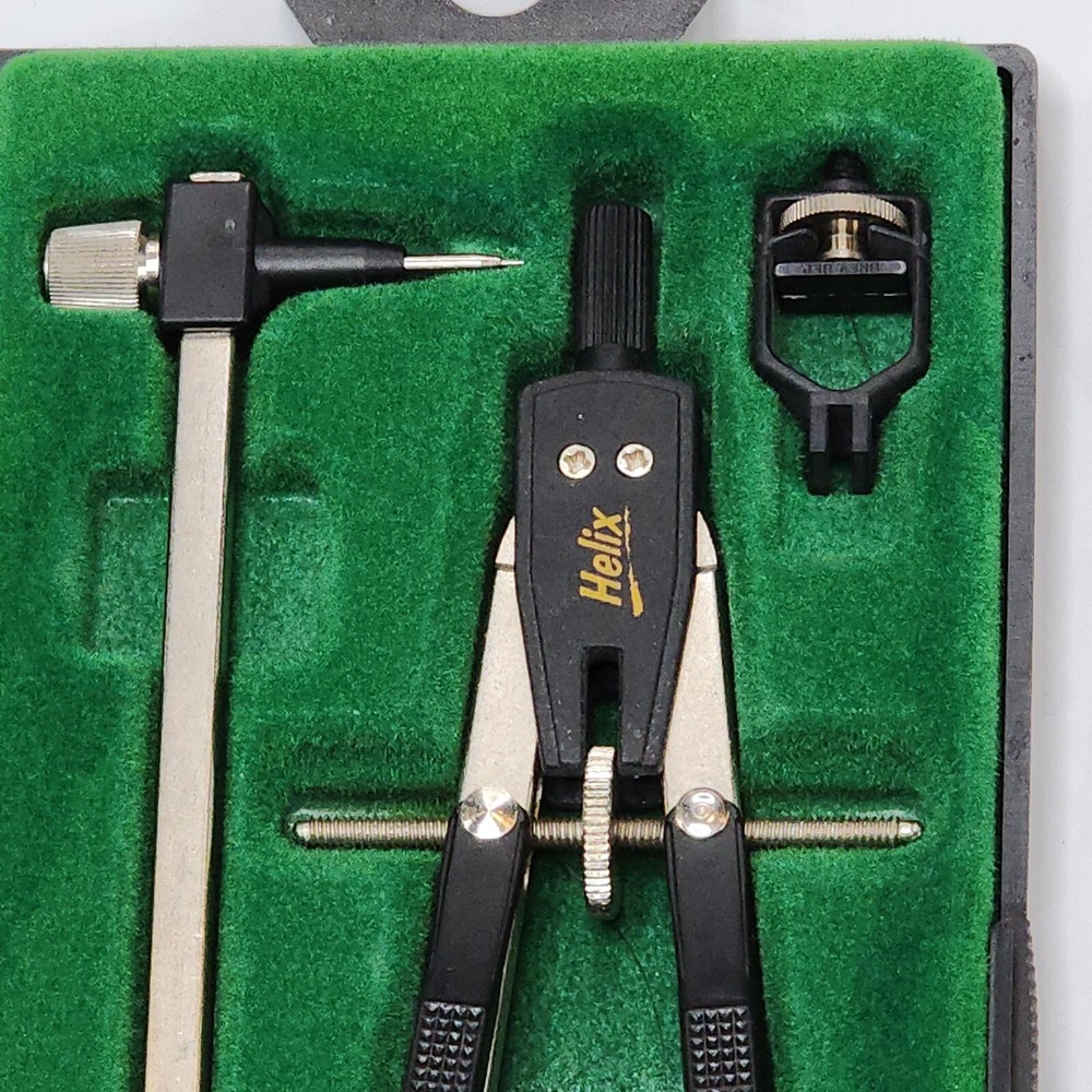 Vintage Drafting Drawing Set Helix 4 piece Drafting/Drawing Set Vtg