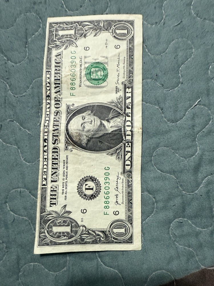 2017 A $1 Error Misaligned/Misprint/Miscut/Offset/Front and Back/Atlanta Resrv