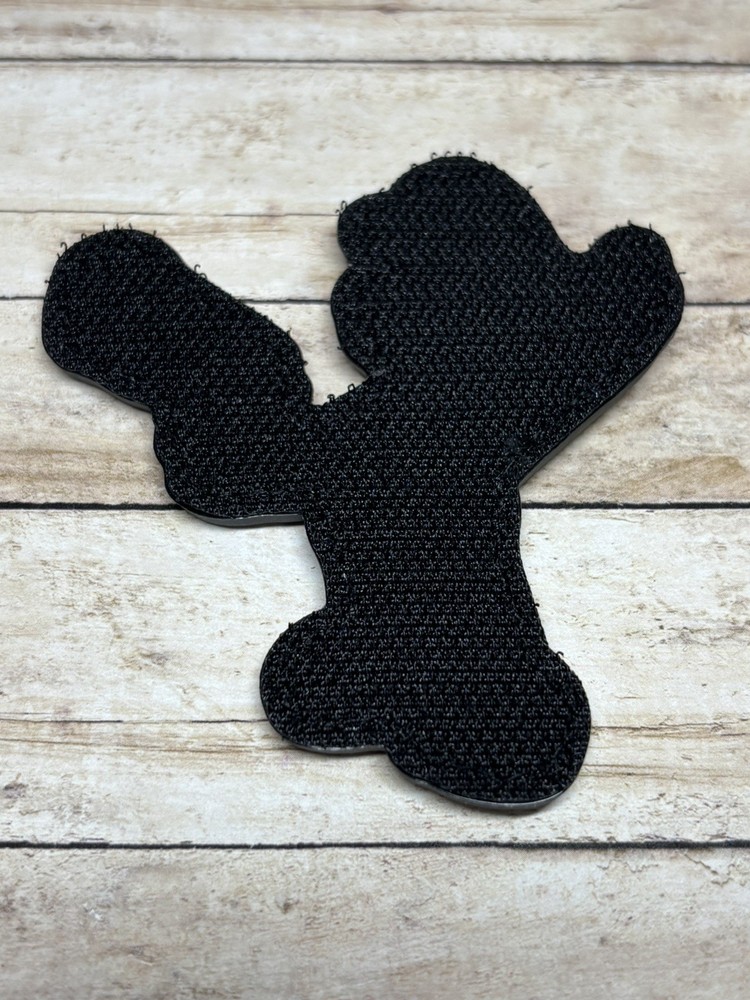 PVC Tactical Morale Patch, Tactical Mario Patch, Mario Bros. Gun Patch