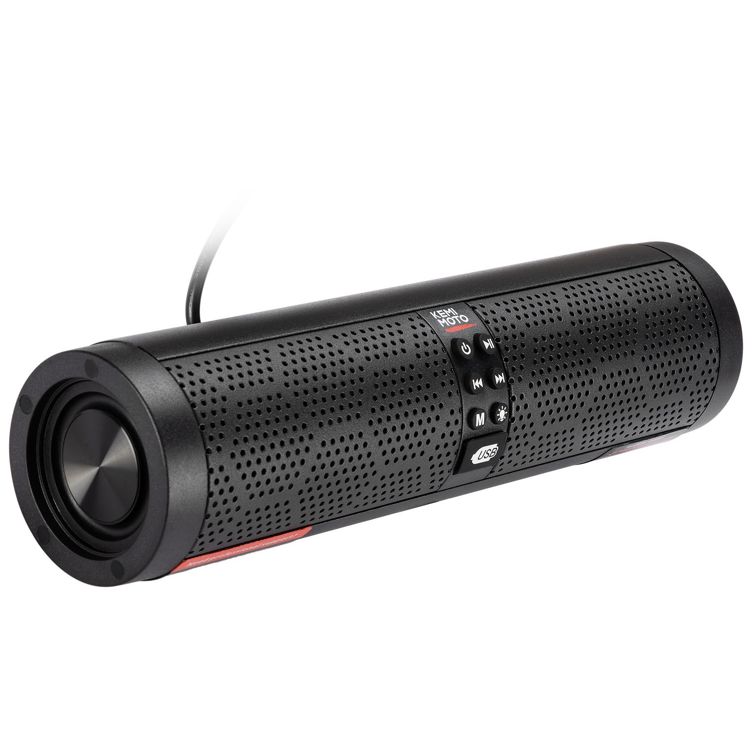 Bluetooth 4-Speaker Motorcycle Sound Bar Stereo Audio System w/ LED RGB Lighting