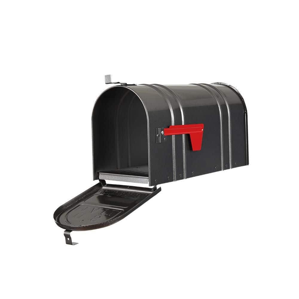 Postal PRO Carlton Post Mount Mailbox Pewter