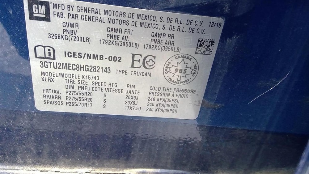 SIERRA150 2017 Glove Box 2116749