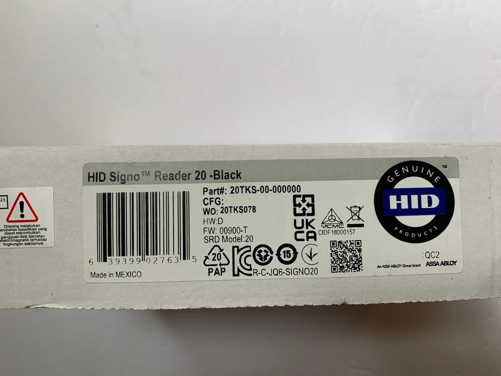 New HID Signo 20TKS-00-000000 Multi-Tech Mobile Ready Smart Card Reader--