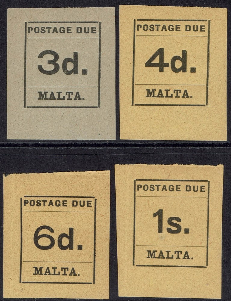 MALTA 1925 POSTAGE DUE 3D TO 1/-