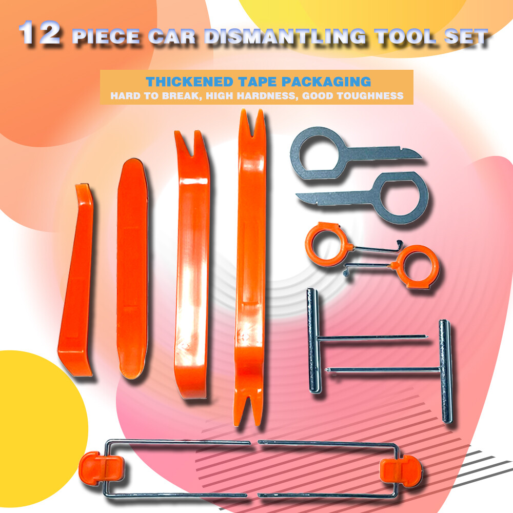 12 PCs Door Plastic Tools For Highlander Removal Tool Pry Panel Dashboard Trim