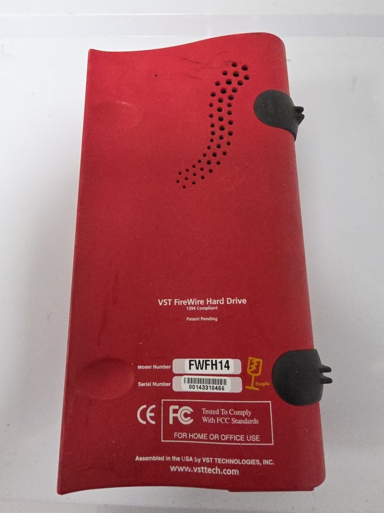 SmartDisk VST Firewire Portable External Hardrive / Enclosure / Video Software