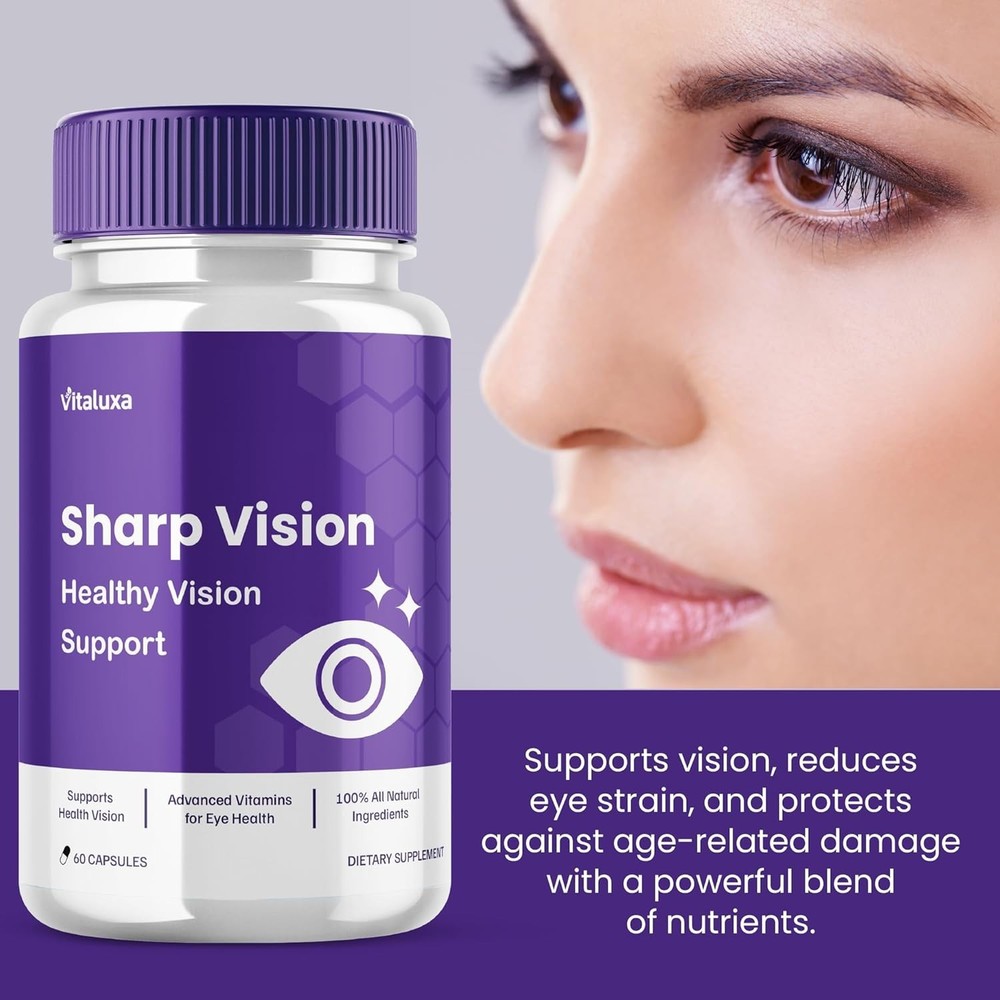 Sharp Vision Eye Support Supplement & Vitamins for Eye (60 Capsules)