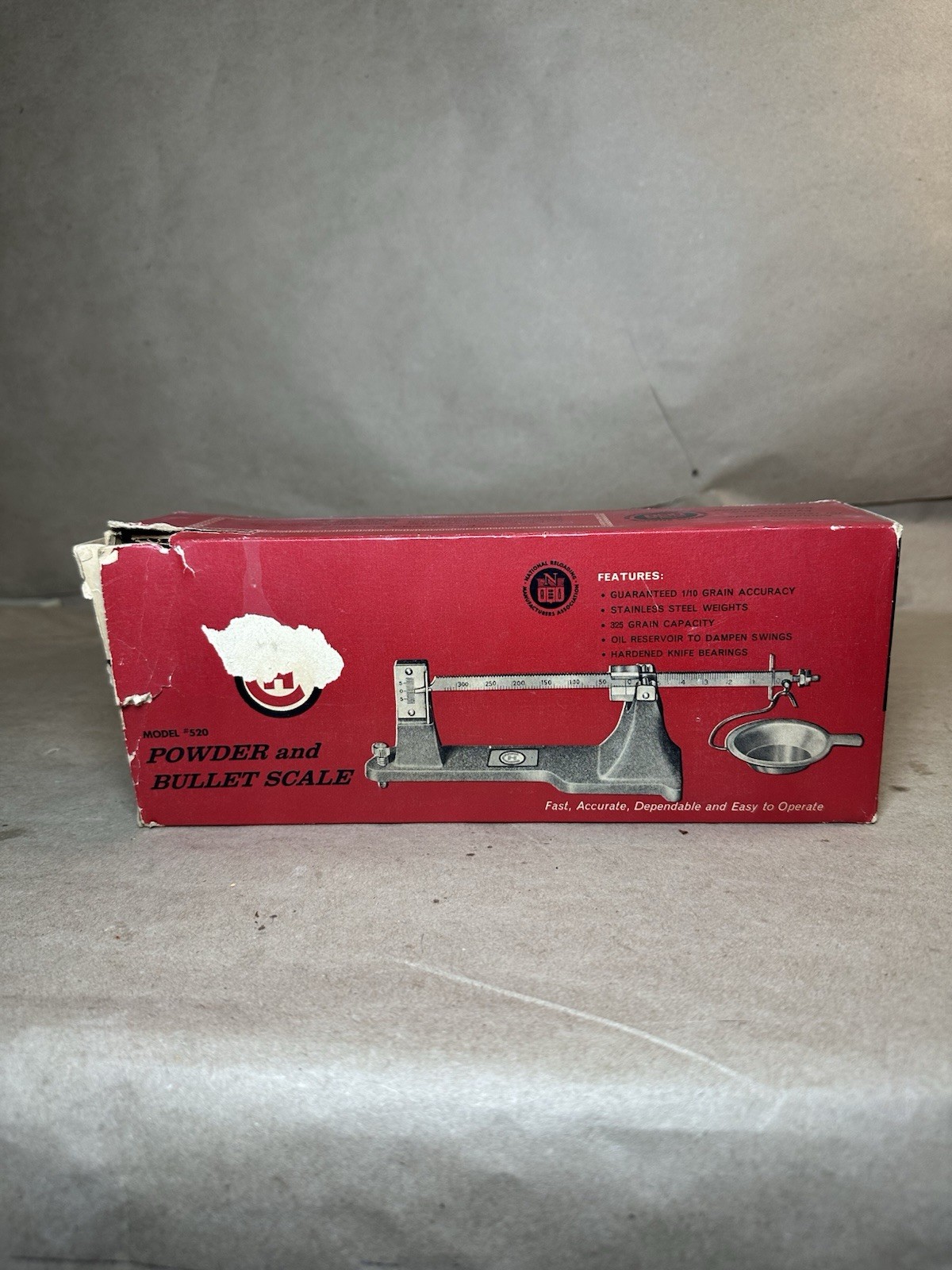 C-H #520 Powder & Bullet Scale Reloading Scale w/ Box & Instructions