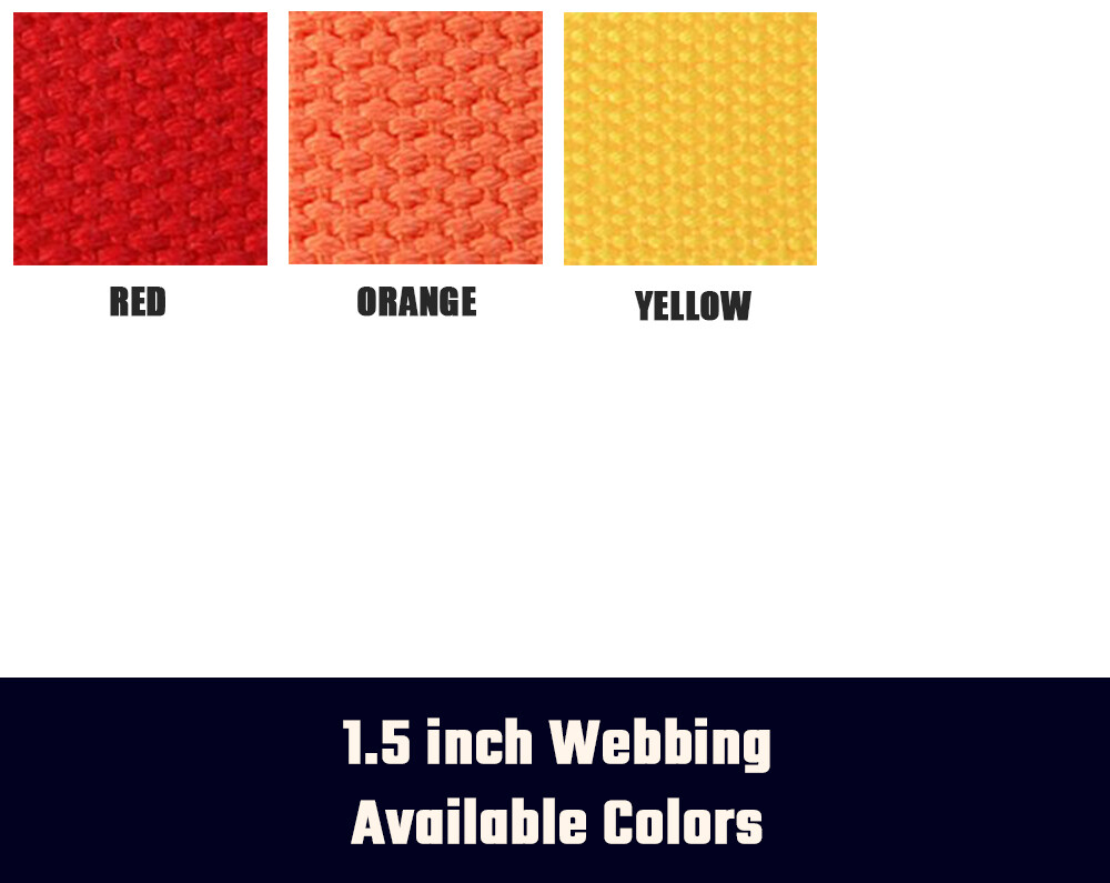 1.5" Rectangular D-Ring Adjustable Canvas Web Belts | Big and Tall Sports Belt