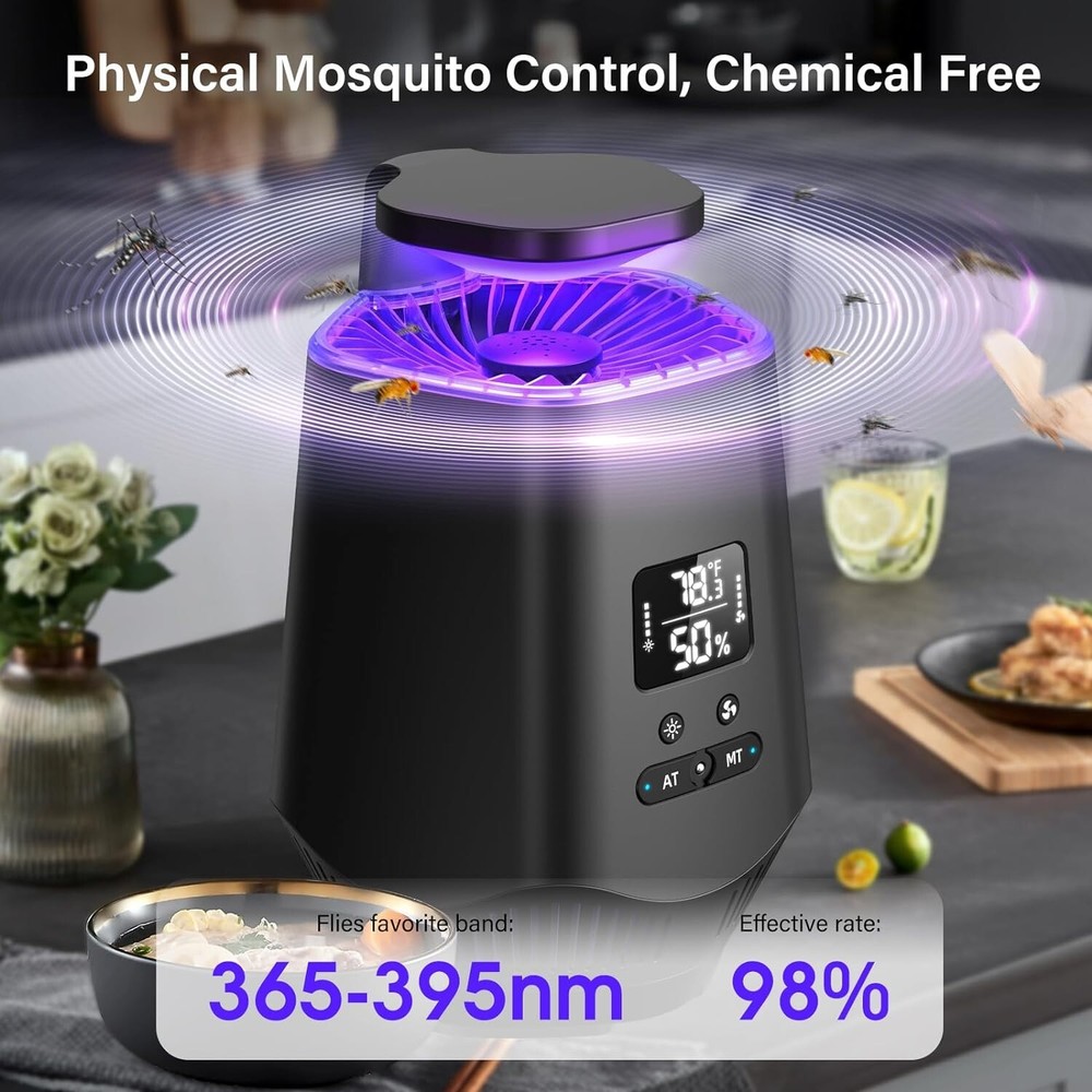 Fruit Fly Traps for Indoors Smart Flying Insect Trap Temperature Humidity Sensor