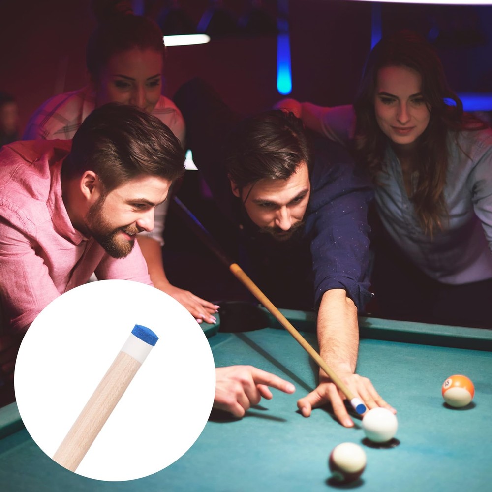 Billiard Pool Cue Tips, 13/12/10/9mm, Replacement Tips with Storage Box