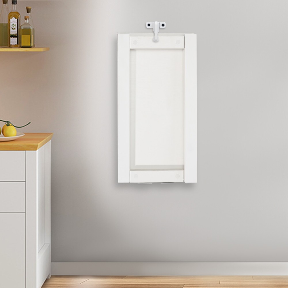 White Wall Mounted Folding Table Wood Folding Dining Table Folding Table