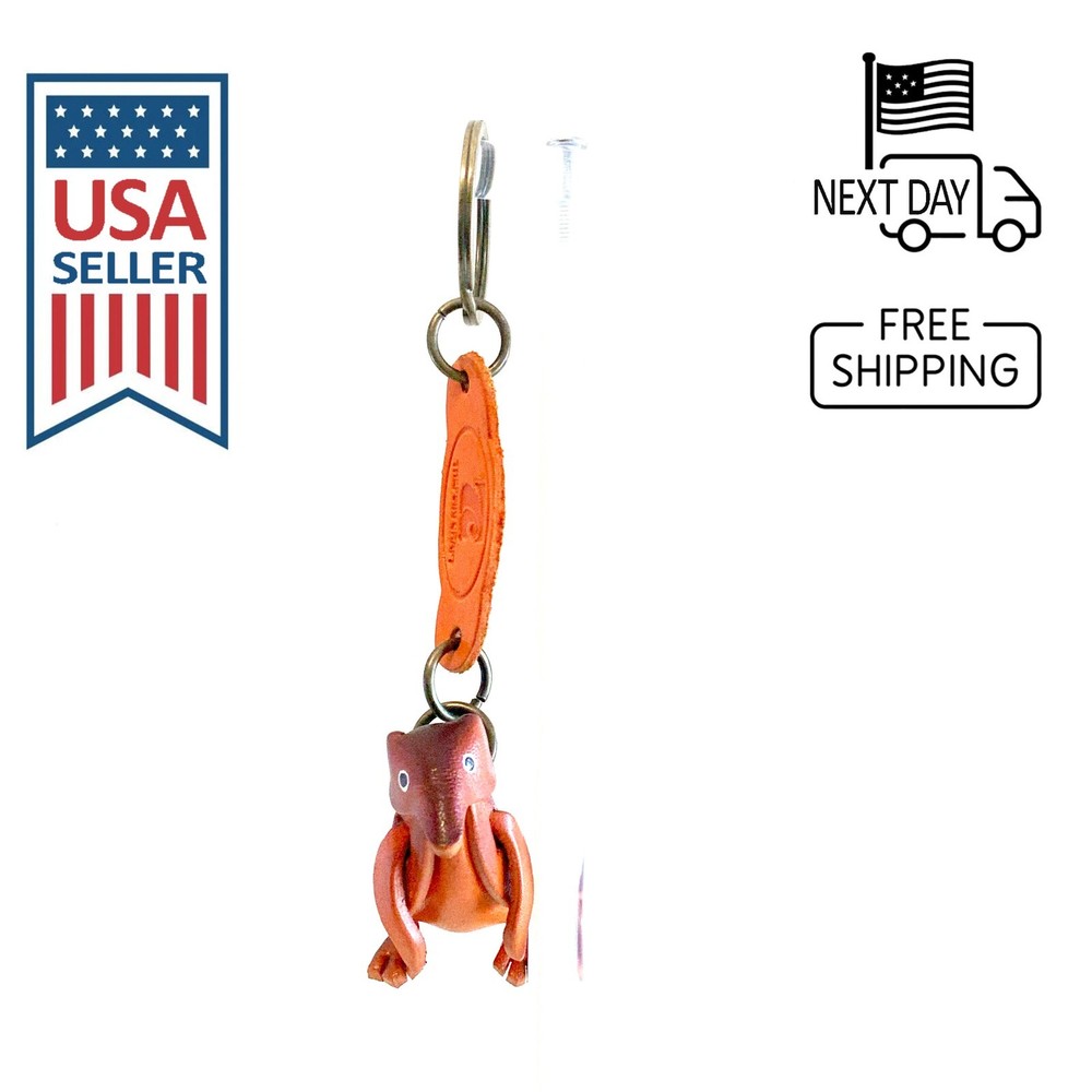 Penguin Handmade Leather Keyring
