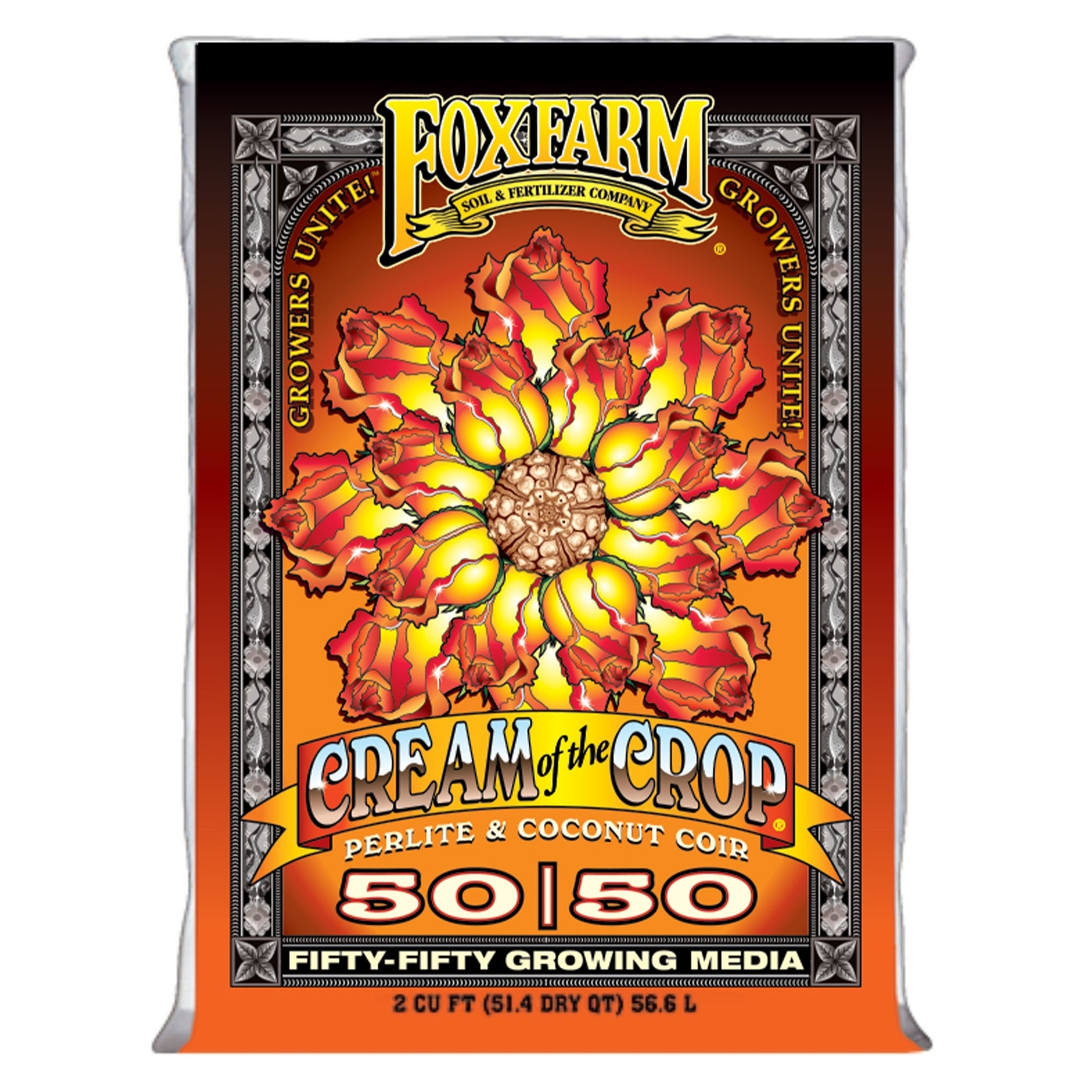 FoxFarm Cream of the Crop 50/50 Growing Media for Container Gardens, 2cu ft