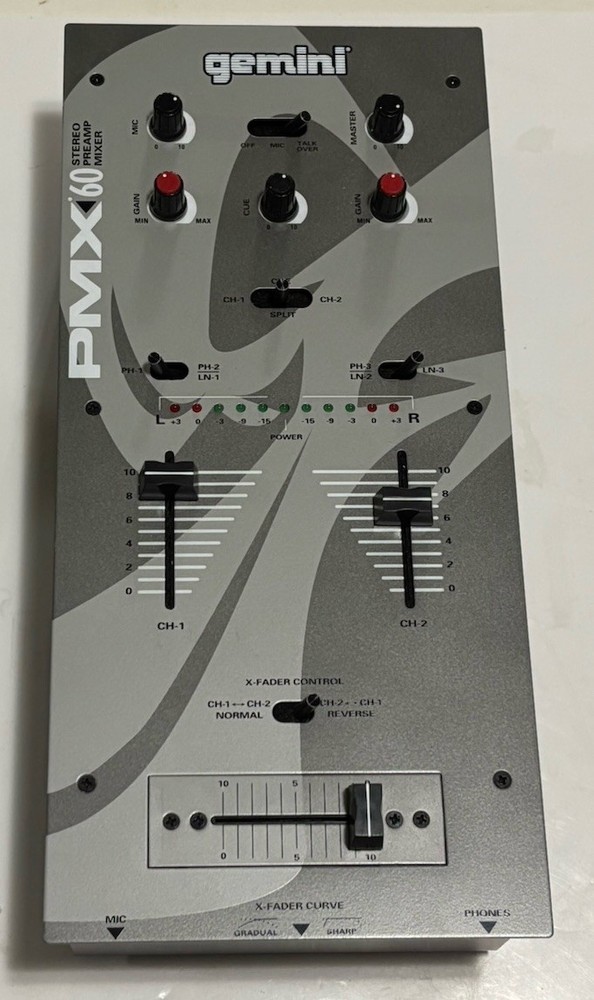 Gemini PMX 60 Stereo Preamp Mixer