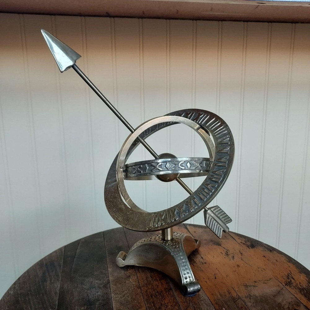 Solid Brass Globe Sun Dial Sphere