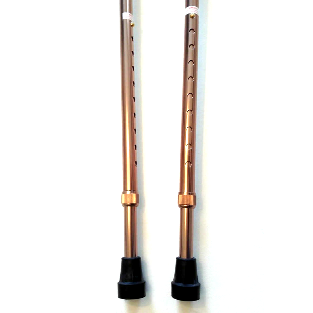 Forearm Crutches Bronze Size M (Pair) Walking Lightweight Adjustable Small Cuff