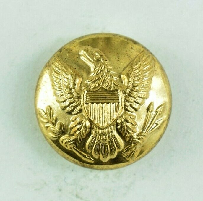 1860s-70s U.S. Army Eagle Uniform Button Original K3AT