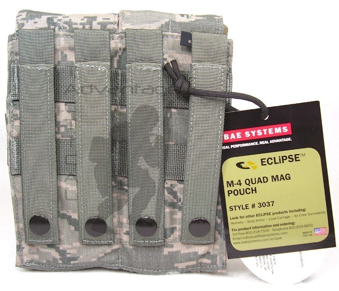 BAE Systems ECLiPSE 5.56 Quad Magazine MOLLE Pouch - Air Force ABU camo