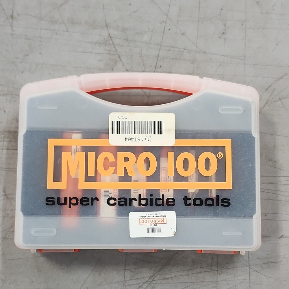 Micro 100 Carbide Tools Set with Case Super Carbide Precision Tool Kit