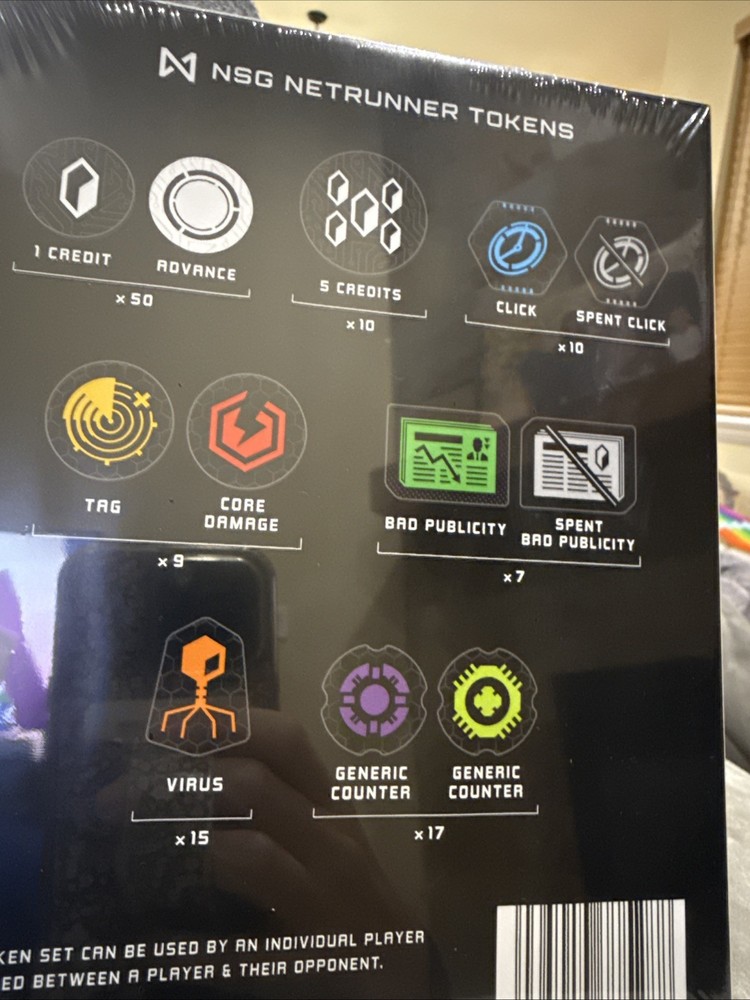 NSG Netrunner Tokens Set for Board Game