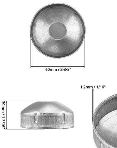 Fence Post Cap Chain Link Round End Cap for Outside Diameter 2-3/8" 20 PACK