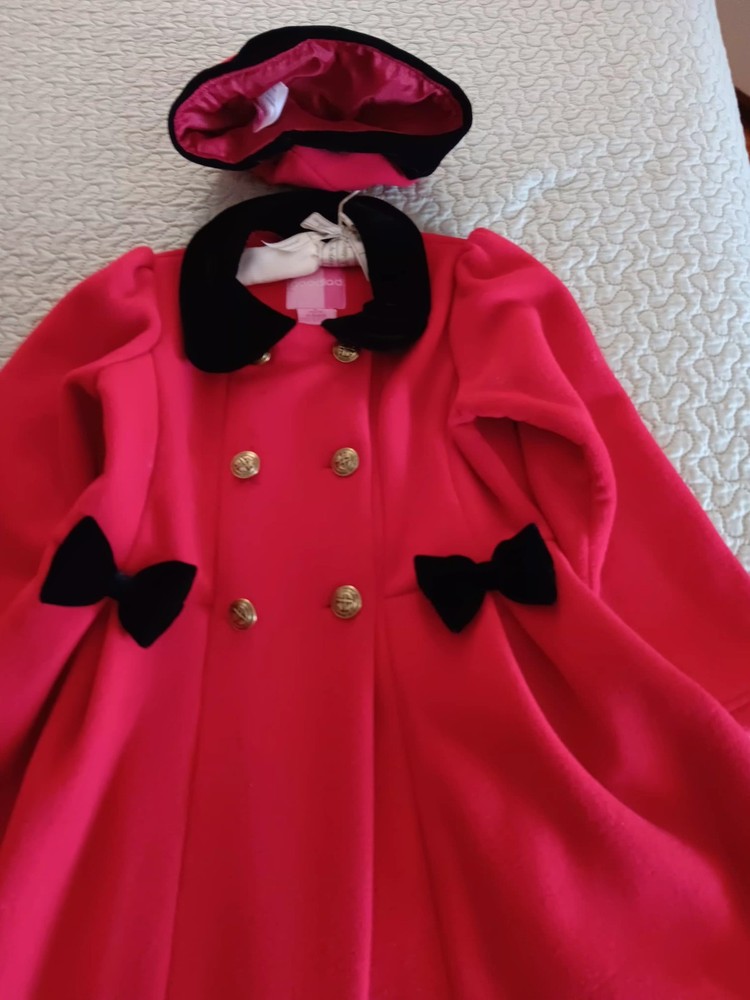 2 Piece Red Coat And Hat
