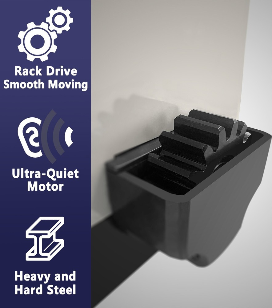 Automatic Sliding Gate Opener 1400LB Solar Powered/WiFi Control/Backup Battery