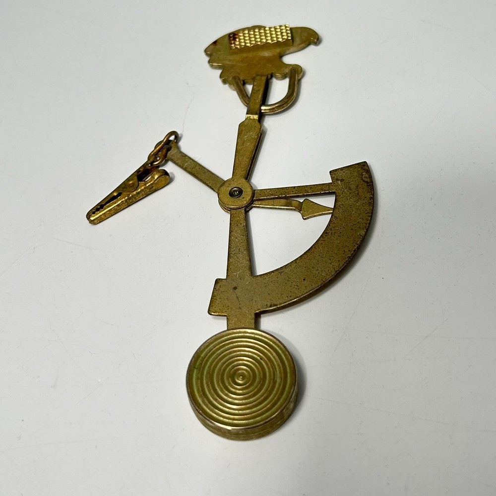 Pendulum Pocket Letter Scale Postal Scale Post Office Collectible Eagle