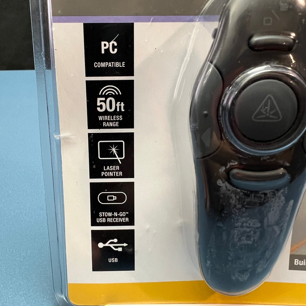 Targus AMP16US Wireless Presenter with Laser Pointer 50ft Range New In Package