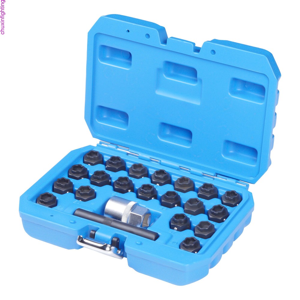 22pc Set For BMW MASTER LOCKING WHEEL Anti-Theft NUT KEY SET REMOVAL LOCK Socket