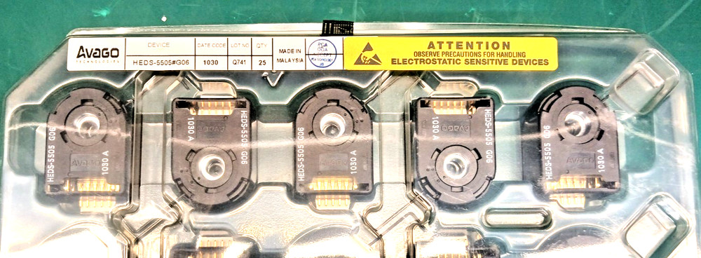 HEDS-5500#G06 AVGO OPTICAL ENCODER --5 PCS-- FREE SHIPING
